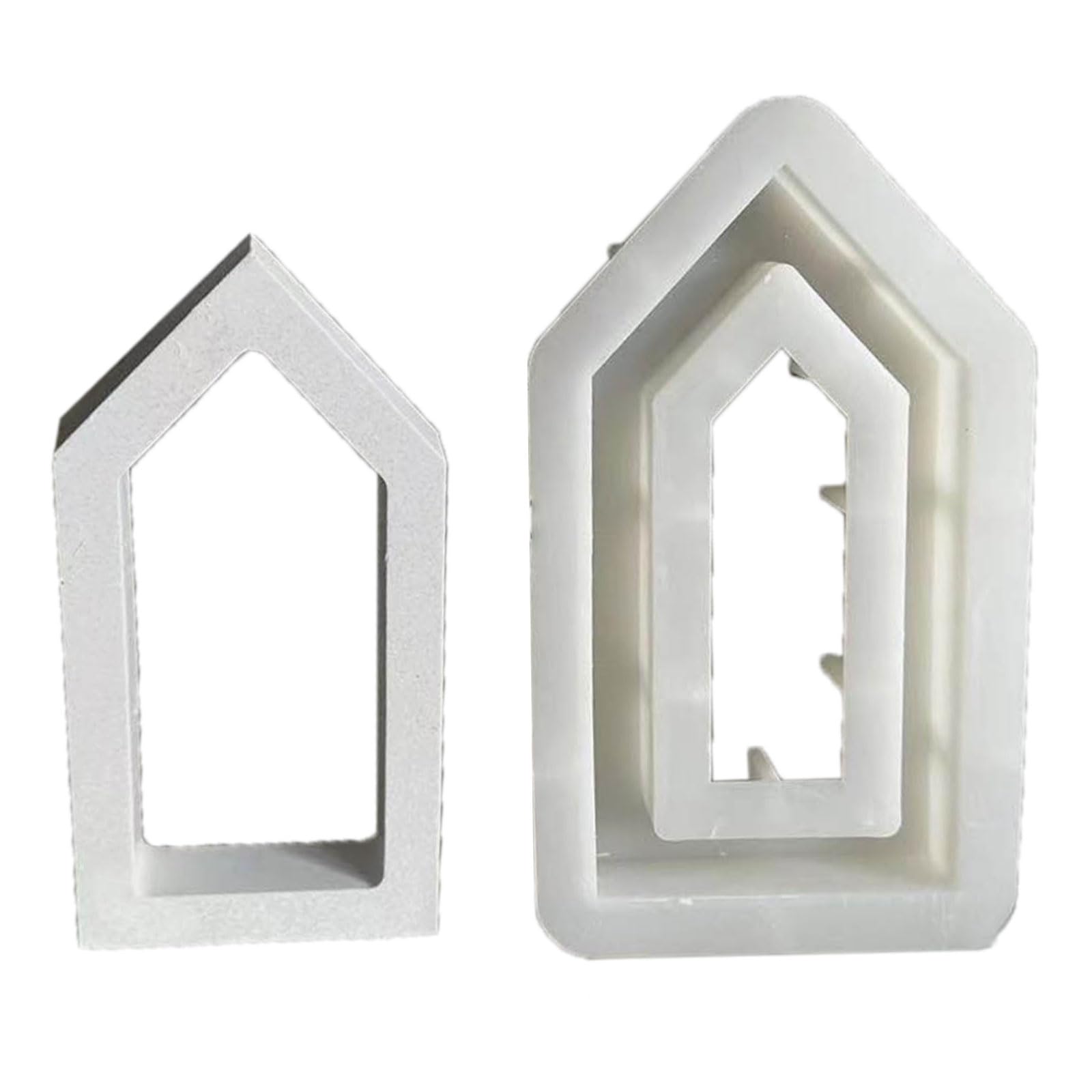 YPBEW Shape Resin Cements Clay Gypsum Casting Table Home Decorations Silicone for Enthusiasts House Molds Silicone