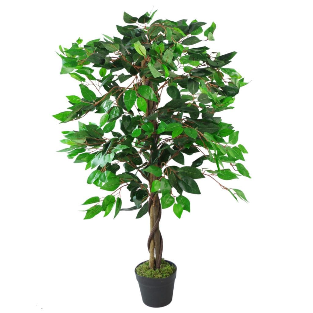 Leaf 110Cm Twist Ficus Realistic Artificial Ficus Tree/Plant, Az-Ficus