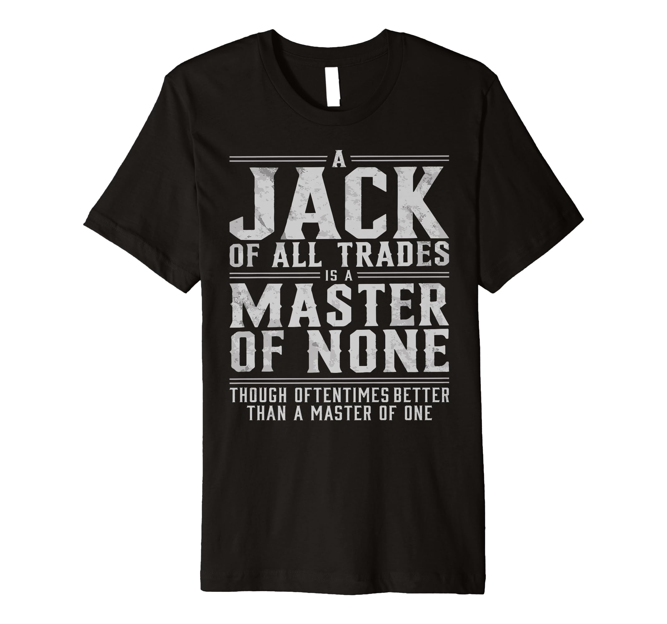 Amazon.com: A jack of all trades is a master of none though