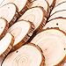 25pcs 2.8-3.1 inch Natural Wood Slices Craft Wood kit Unfinished Predrilled with Hole Wooden Circles Great for Arts and Crafts Christmas Ornaments DIY Crafts