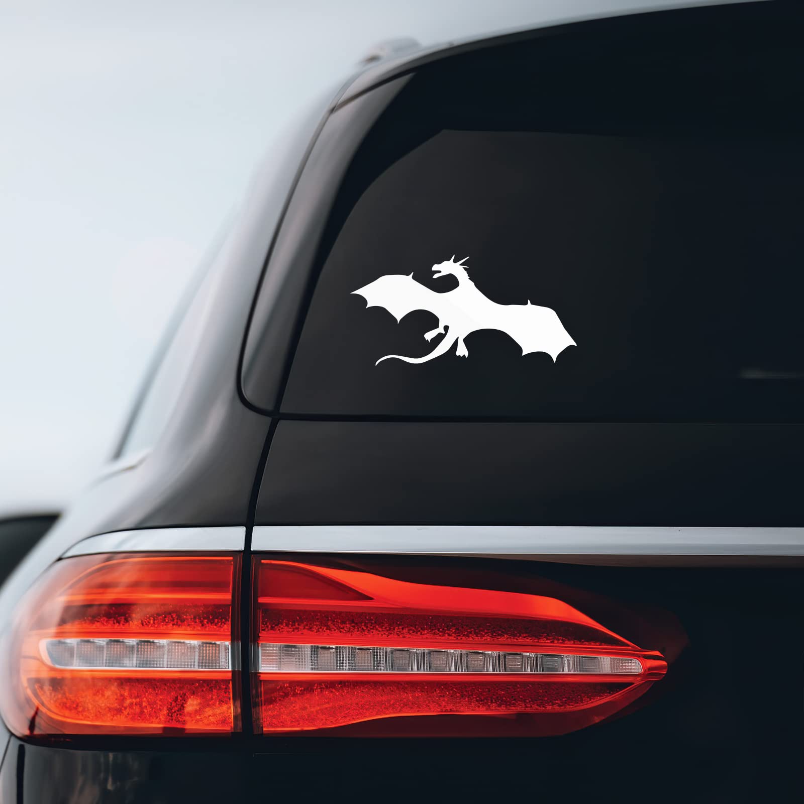 Hobbit Smaug Dragon Sticker Decal Notebook Car Laptop 5" x 2.5" (White)