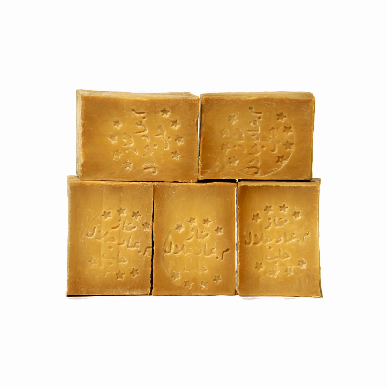 Bio JALAL - Alepposeife mit 40% Lorbeeröl 5 Stück à 200 g (1 kg) - Hergestellt nach traditionellem Rezept, handgefertigt in der Türkei - 100% natürliche Seife
