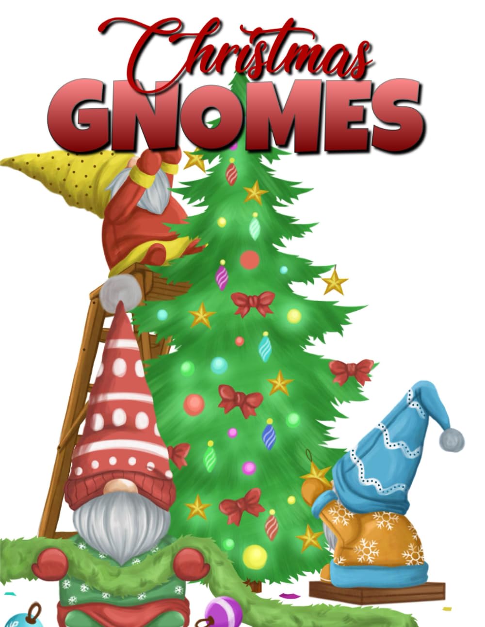 Christmas Gnomes Coloring Book for Adults