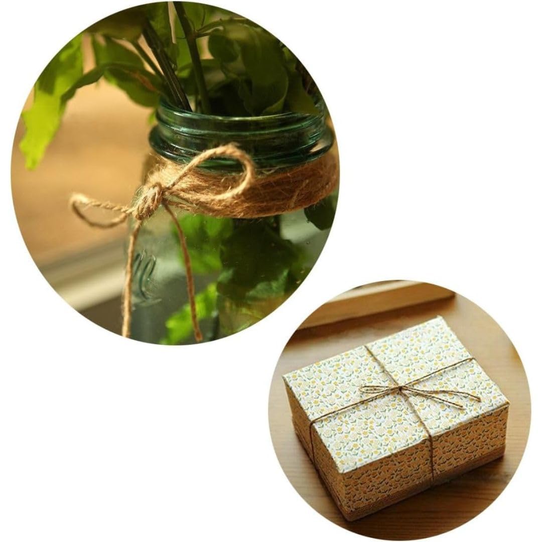 Natural Jute Twine – 3-Ply, 200m Durable Craft & Garden Rope, Biodegradable String for Packing, DIY, Gift Wrapping & Home Use (Brown) — Amazon image 4