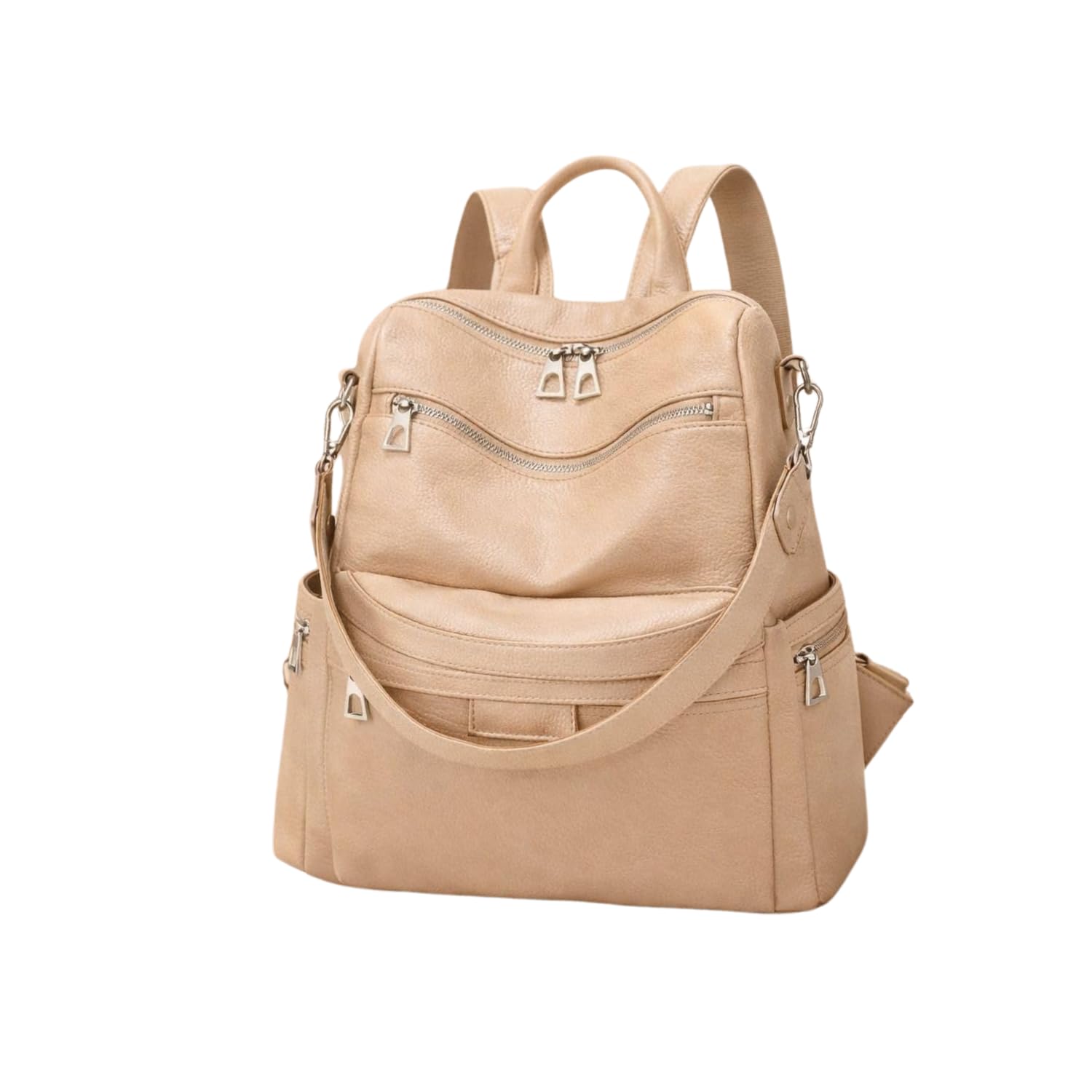 jaisom Stylish Women's Fashion Backpack Purses Multipurpose Design Handbags and Shoulder Bag (- Buzz - Cream-_BZ)-picture-27