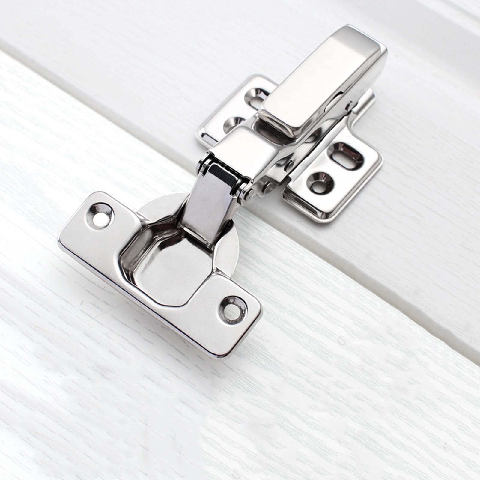 2 Cerniere A Ribalta Per Ante Armadio - Cerniere A Molla Per Mobili Da Cucina Con Viti, Sormonto Completo