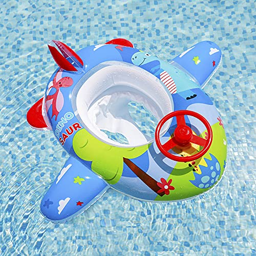Kids Inflatable Pool Float Toddler Infant Swimming Ring Float Seat Boat Baby Airplane Design Floaties Inflatable Ride-Ons Summer Party Decor #TOP1