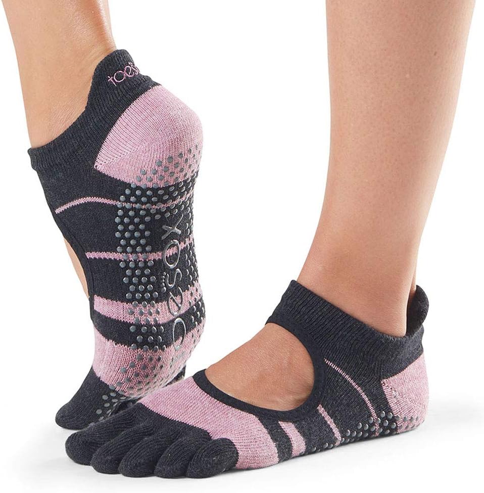 Chaussettes De Yoga ToeSox Demi-orteils - Taille M (8.5-10.5) - Bleu - Neuves