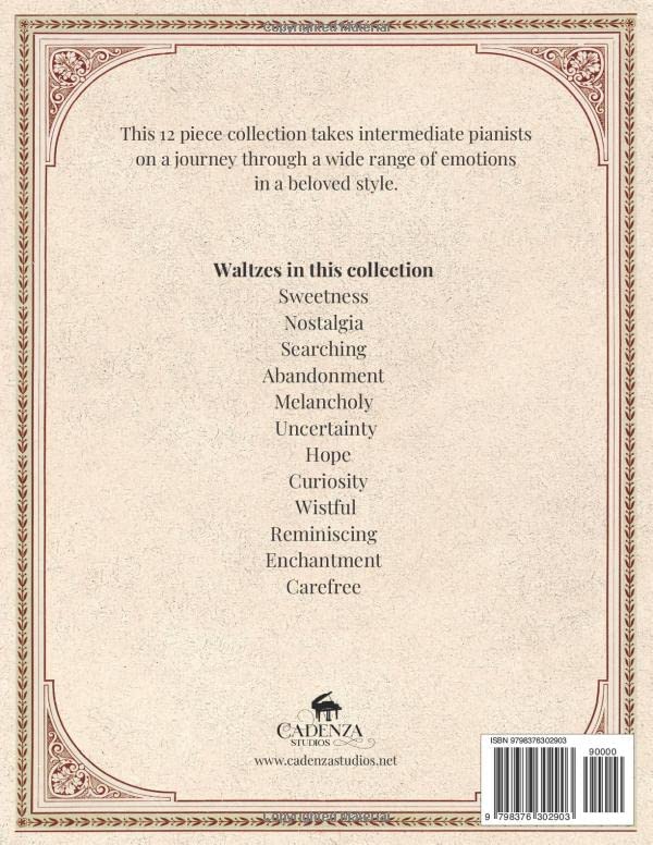 Expressive Waltzes partition de piano de style romantique - 3