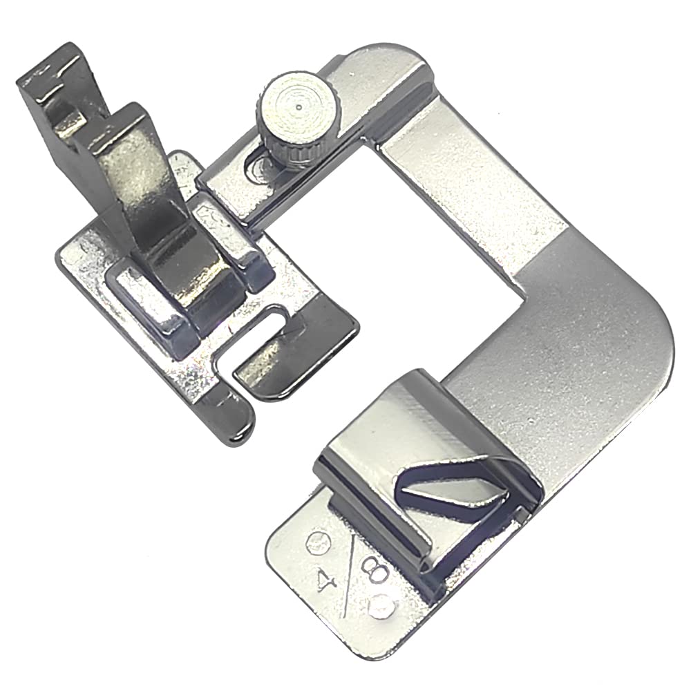 Dreamstitch 4/8 Inch Round Hemmer Presser Foot With Slant Shank For Singer Sewing Machine