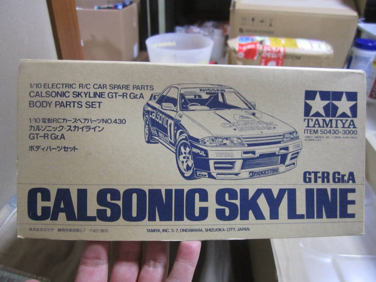 タミヤ R/C SP-430 カルソニック スカイライン ボディパーツセット Amazon.co.jp: 1/10 TAMIYA 50430 カルソニック スカイライン