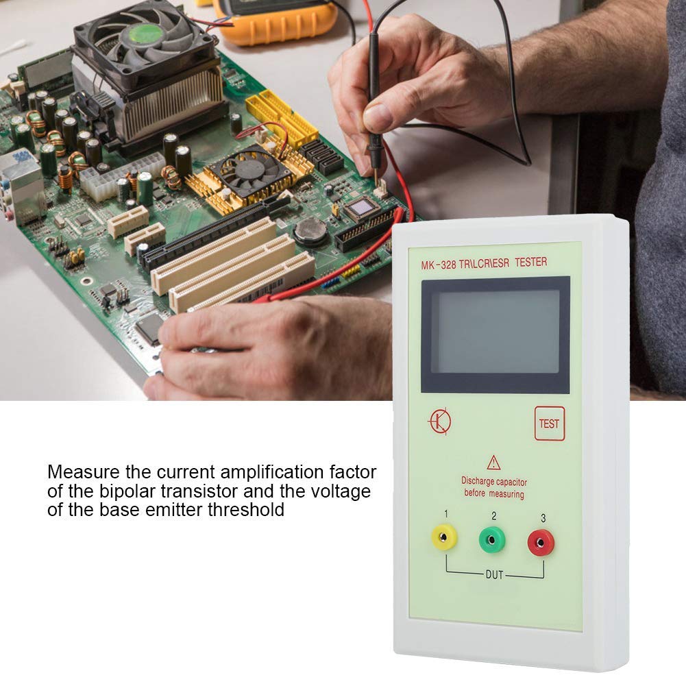 MK-328 Multifunktions Transistortester, TR Induktivitätskapazitätswiderstand Elektronisches Messgerät für NPN- und PNP-Bipolartransistoren