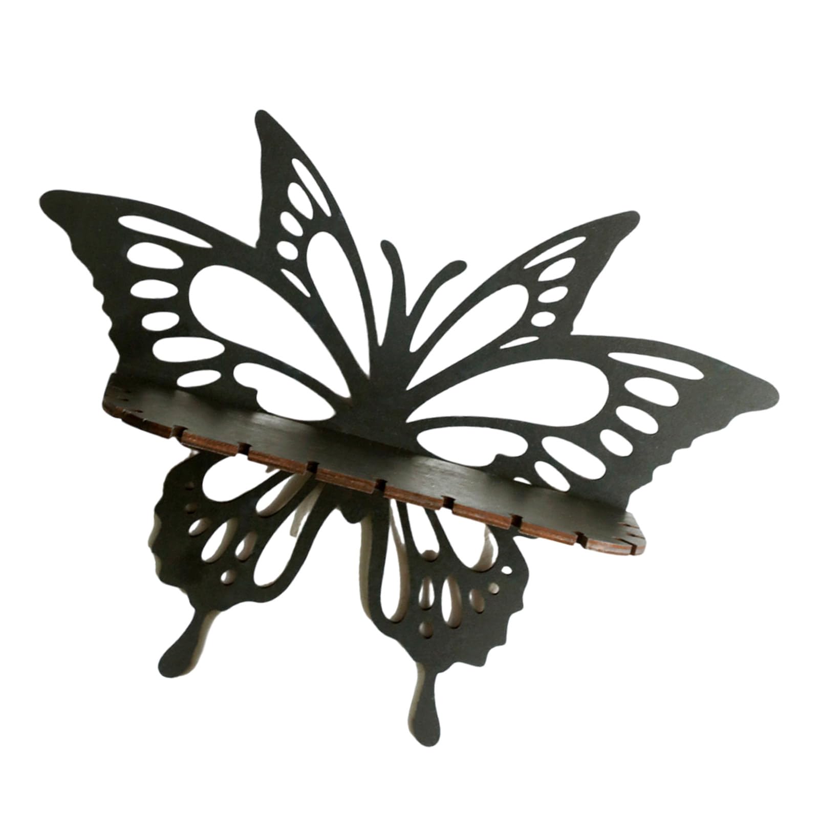 carotoe Butterfly Shape Wood Crystal Display Wall Shelf for Home Bedroom Decors Aesthetic Witches Floating Shelves Rack Bedroom Wall Stand