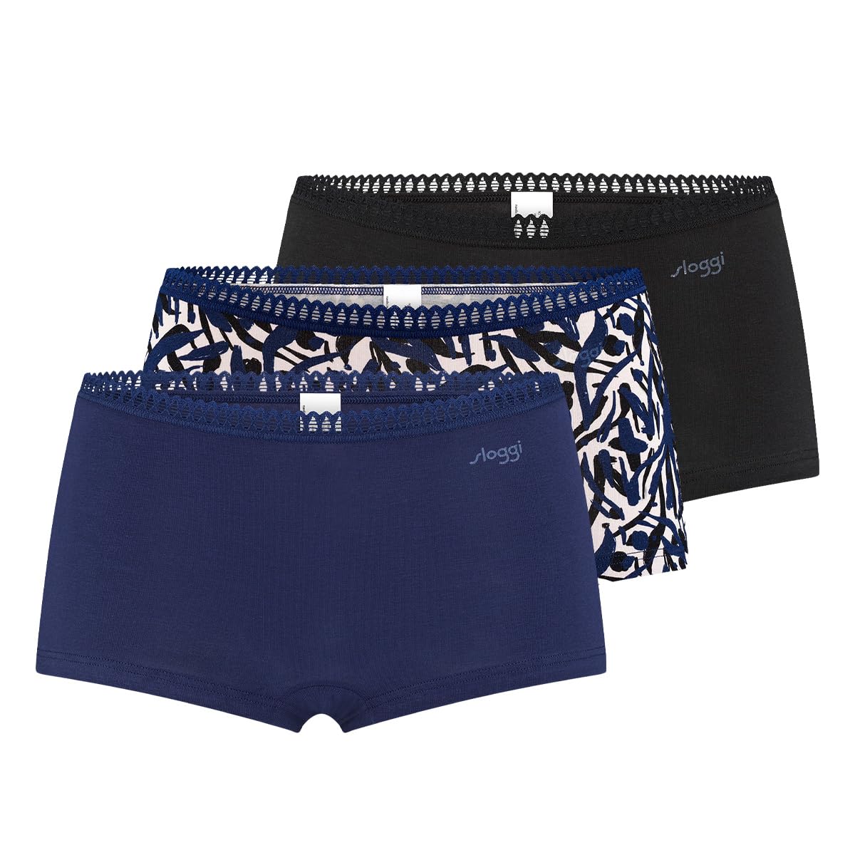 Sloggi Women's sloggi GO Crush Short C3P, Blue - Dark Combination