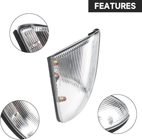 Miniatura 3 de Luz intermitente para espejo delantero izquierdo y lado derecho del pasajero, compatible con Dodge Ram 1500 2500 2009-2018 - Repuesto de pieza