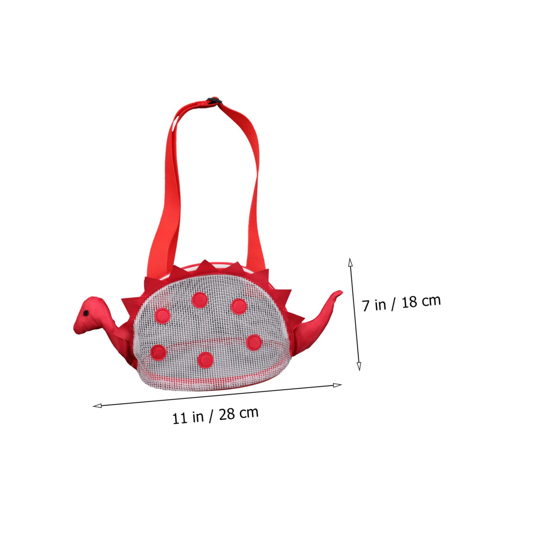 PartyKindom Cartoon Dinosaurs Mesh Bag Set 2 Boys and Girls Beach Bags for Shells Toys Breathable Water-resistant Easy to Store