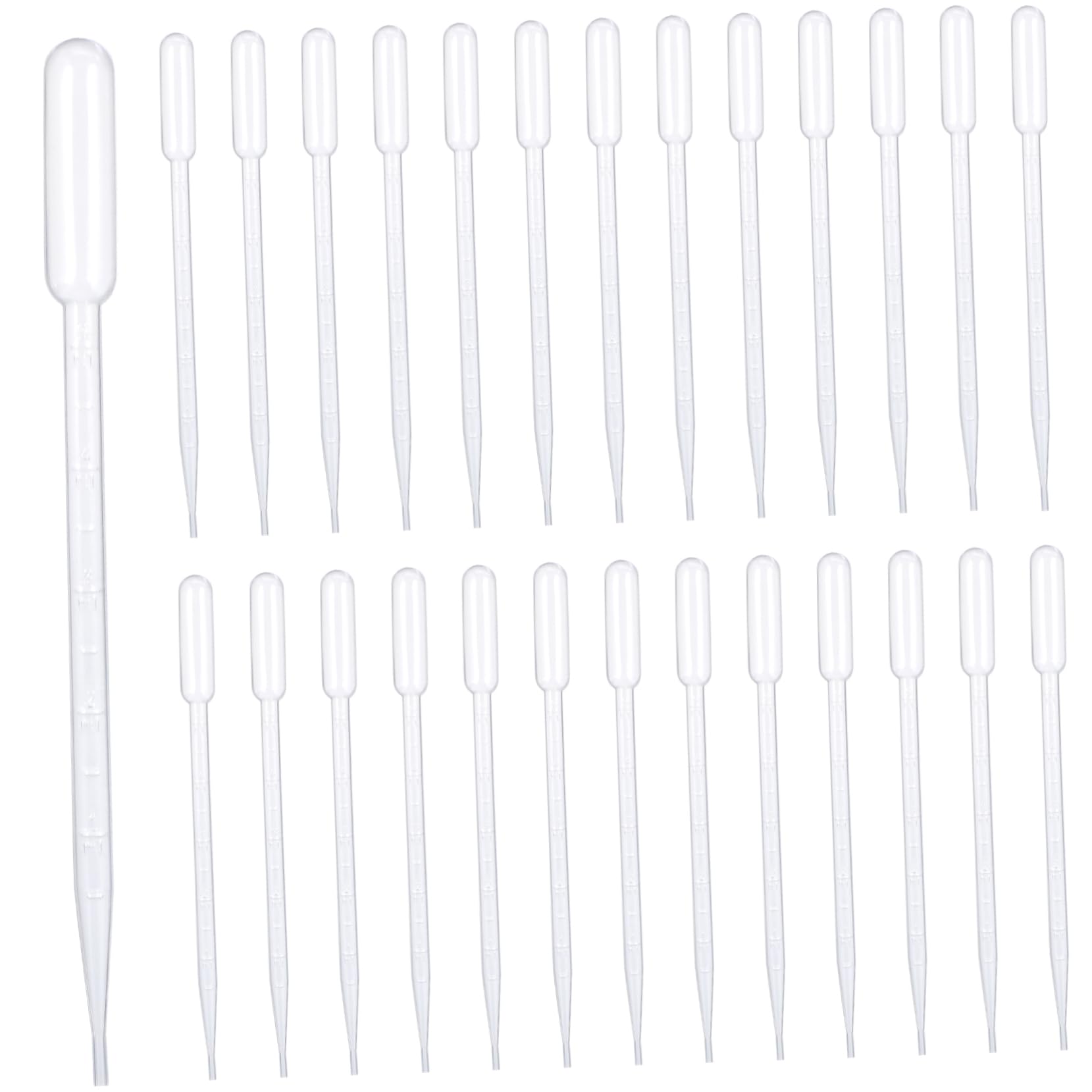 100pcs Disposable Dropper Droppers Clear Dropper Graduated Pipettes Measurement Dropper Pipette Dropper Pipettes Dropper Laboratory Pipettes Laboratory Supplies Plastic CHILDWEET