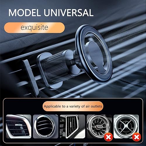 Miniatura 5 de Compatible con soporte de automóvil MagSafe, nueva actualización de 44 imanes fuertes Soporte de teléfono para automóvil con rotación de 360,