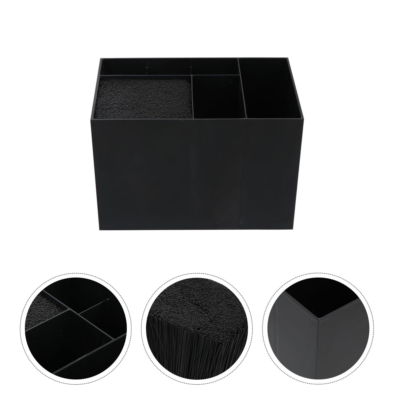 NUOBESTY Scatola Portaoggetti per Pettine da Parrucchiere con Organizer per Forbici e Clip Supporto Stabile per Strumenti da Salone di Bellezza per Ripiano Bagno Professionale