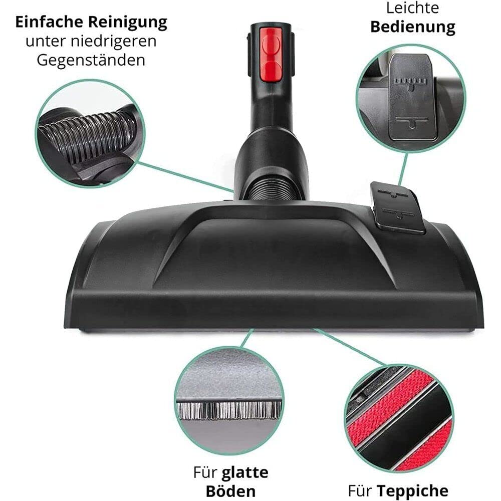 Bodendüse + Rohr + Polsterdüse + lange Fugendüse Saugpinsel für Dyson V7 V8 V10 V11 V15 Zubehör Set Staubsauger Staubsaugerdüse