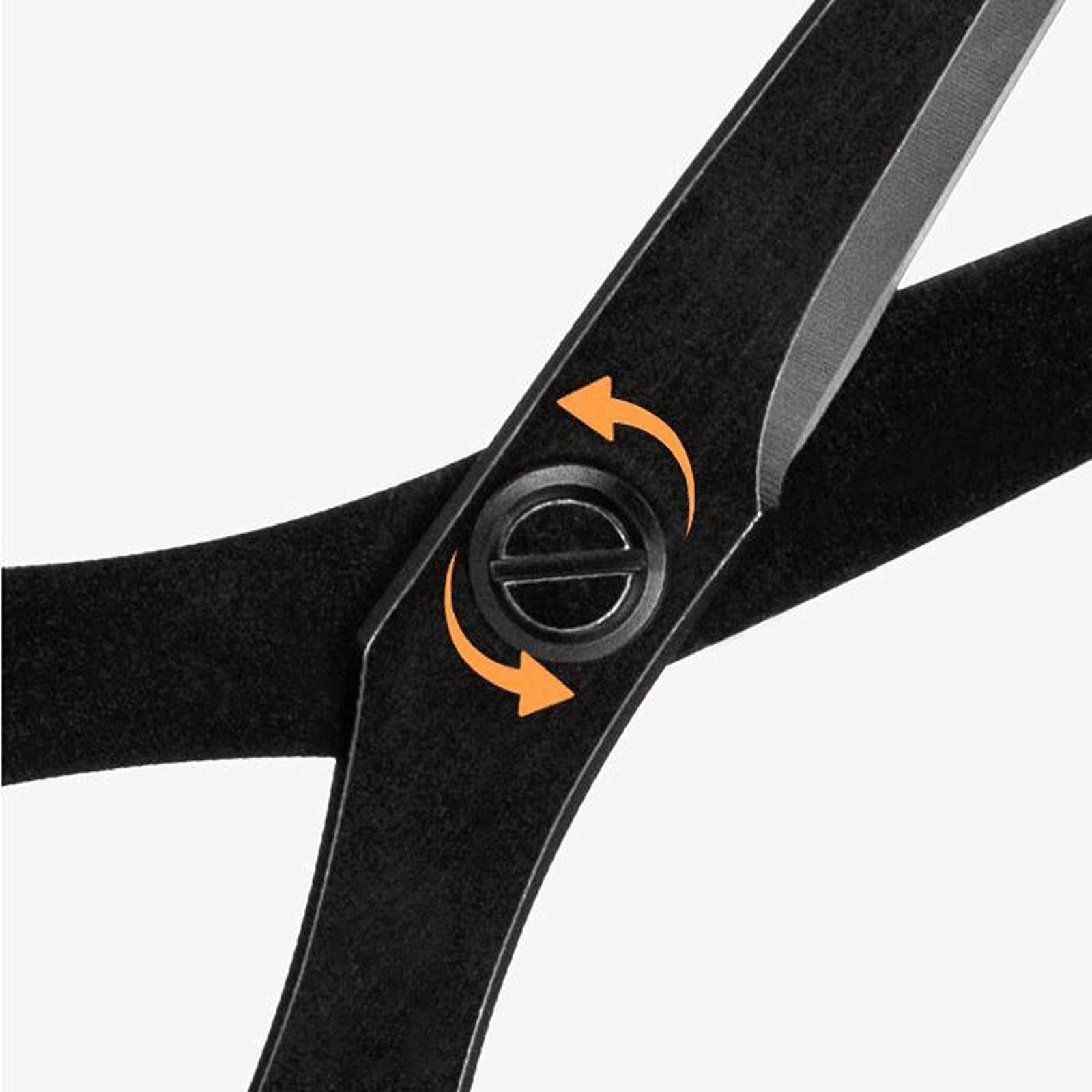 Forbici da ufficio, forbici artigianali, forbici da cucito e ricamo, design affilato in acciaio inossidabile, impugnatura ergonomica in gomma - Forbici da 17,5 cm