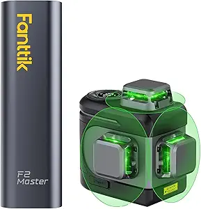 Fanttik F2 Master Mini Cordless Rotary Tool Kit & D12 PRO Laser Level 3 x 360°