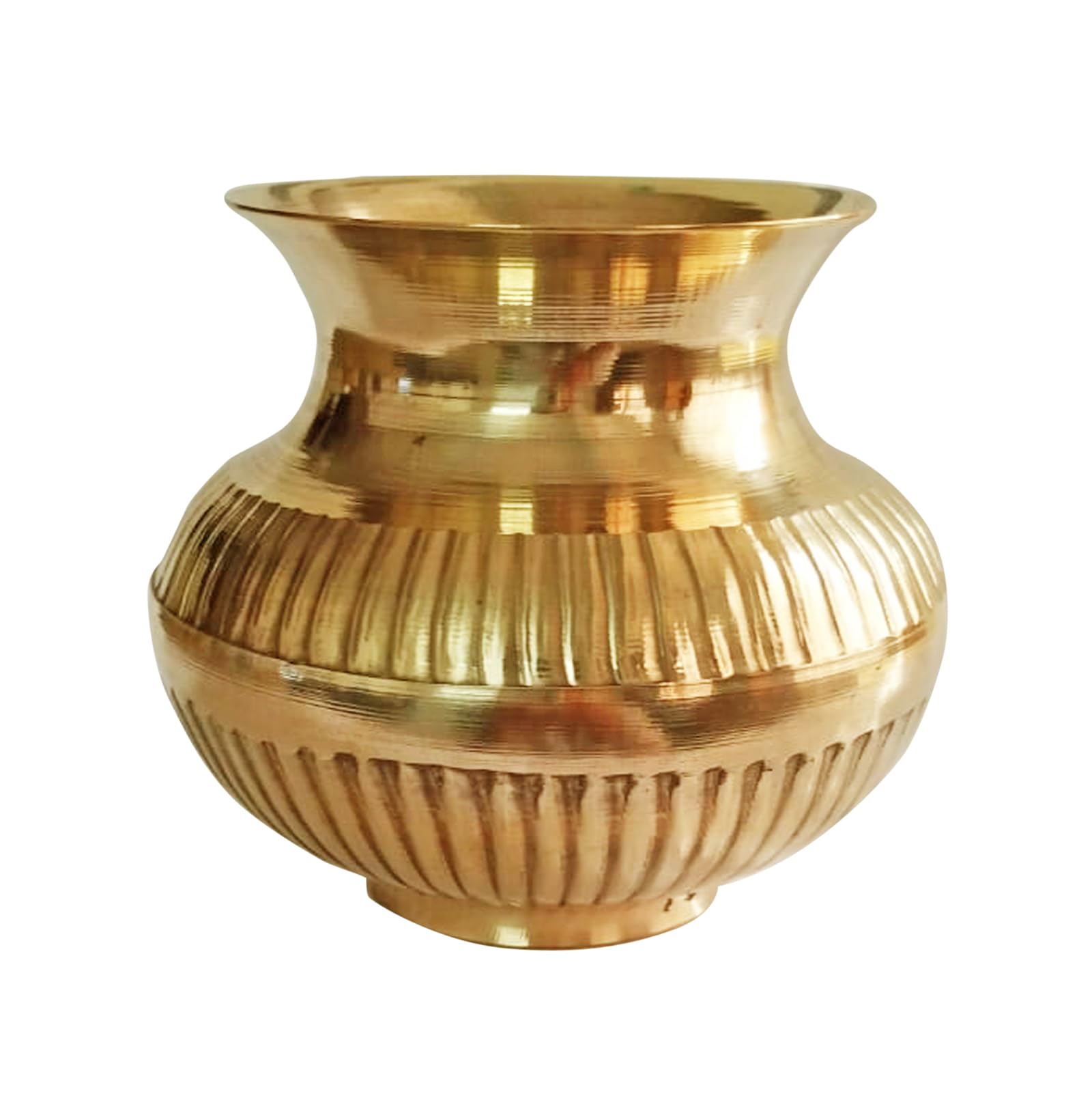 IMTRA FASHION Indian Lota Brass Kalash for Pooja Temple Decoration Items Kalasham for Puja