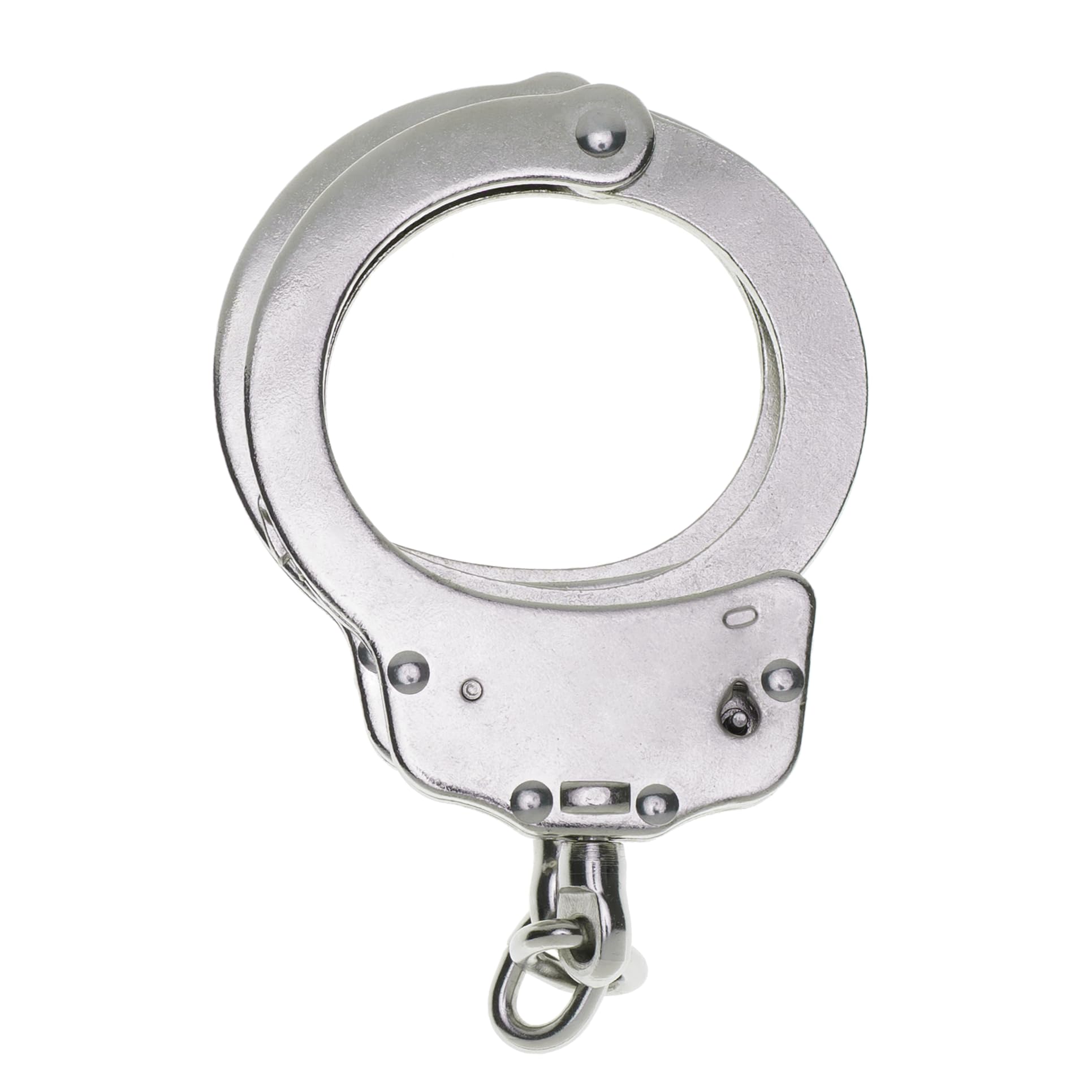 Armeria Lamanna Manette Polizia Vero, esposas profesionales de acero, doble cierre, incluye dos llaves, 20 posiciones, acero al carbono, medidas 23,5x9x1,5 CM