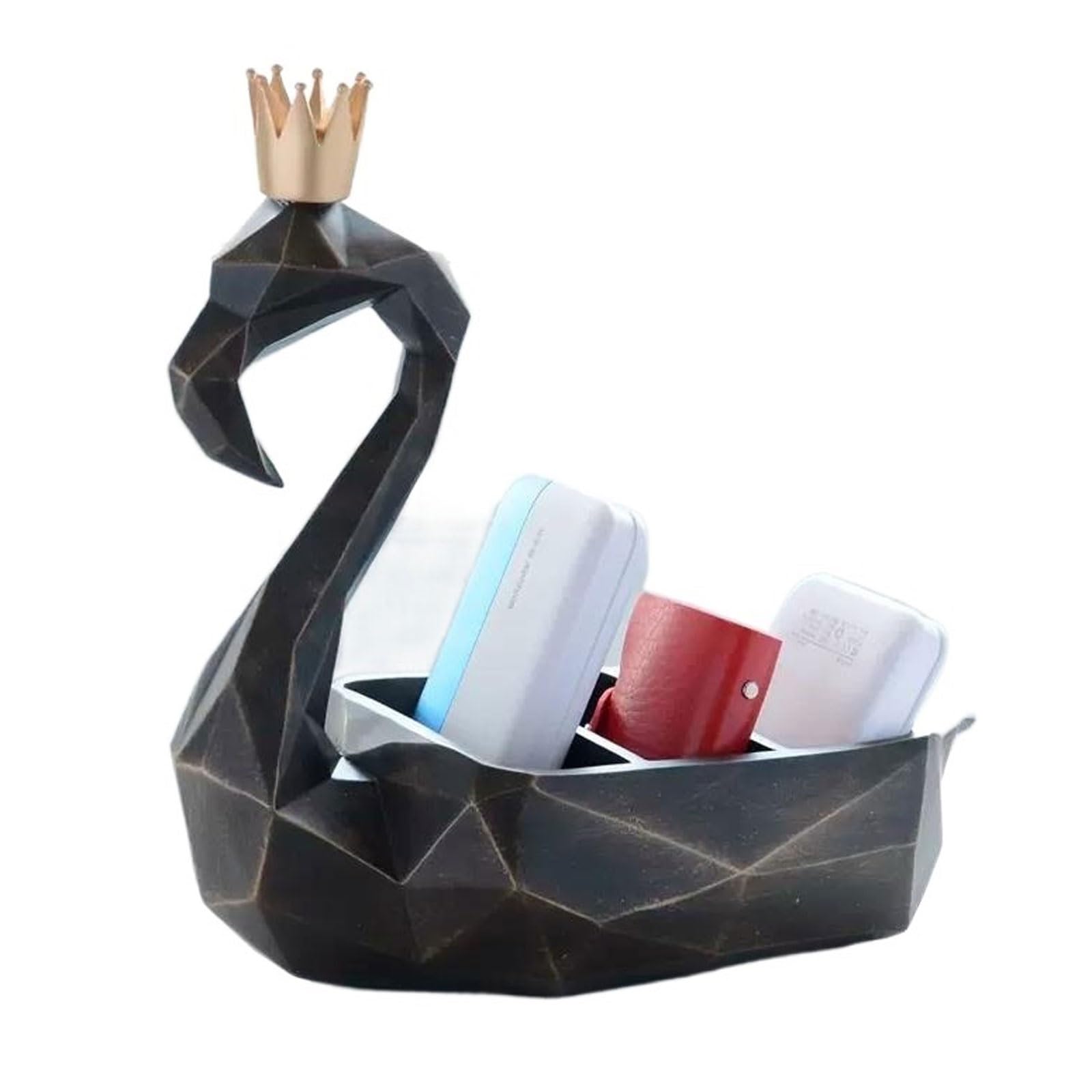 Porta Telecomandi Porta telecomando dal design creativo Flamingo, porta TV in resina, organizer da tavolo, scatola portaoggetti da scrivania, accessori for controller, media, posta, calcolatrice, chia