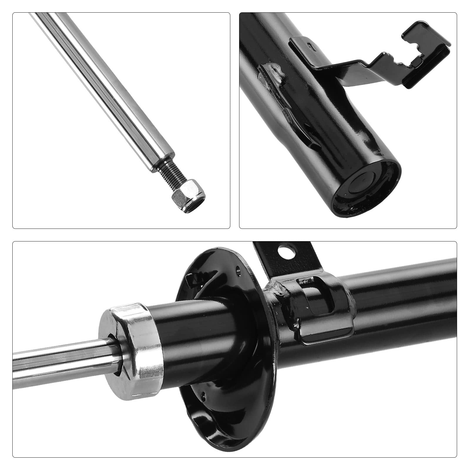 Frankberg 2x Ammortizzatori per sospensioni Ammortizzatori per telaio Anteriore sinistro destro 480mm Pressione del gas Compatibile con 2 DY Fiesta V JD JH Fiesta V Van Replace# 1227710,1310092