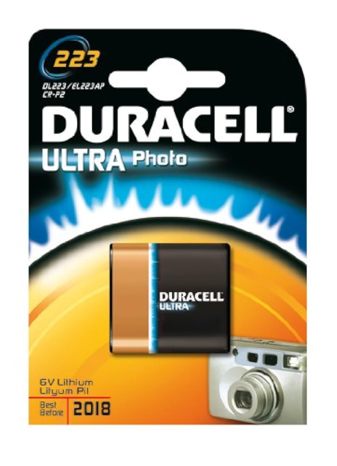 Duracell Pack Of 3 Ultra Dl 223A Lithium Photo Batteries