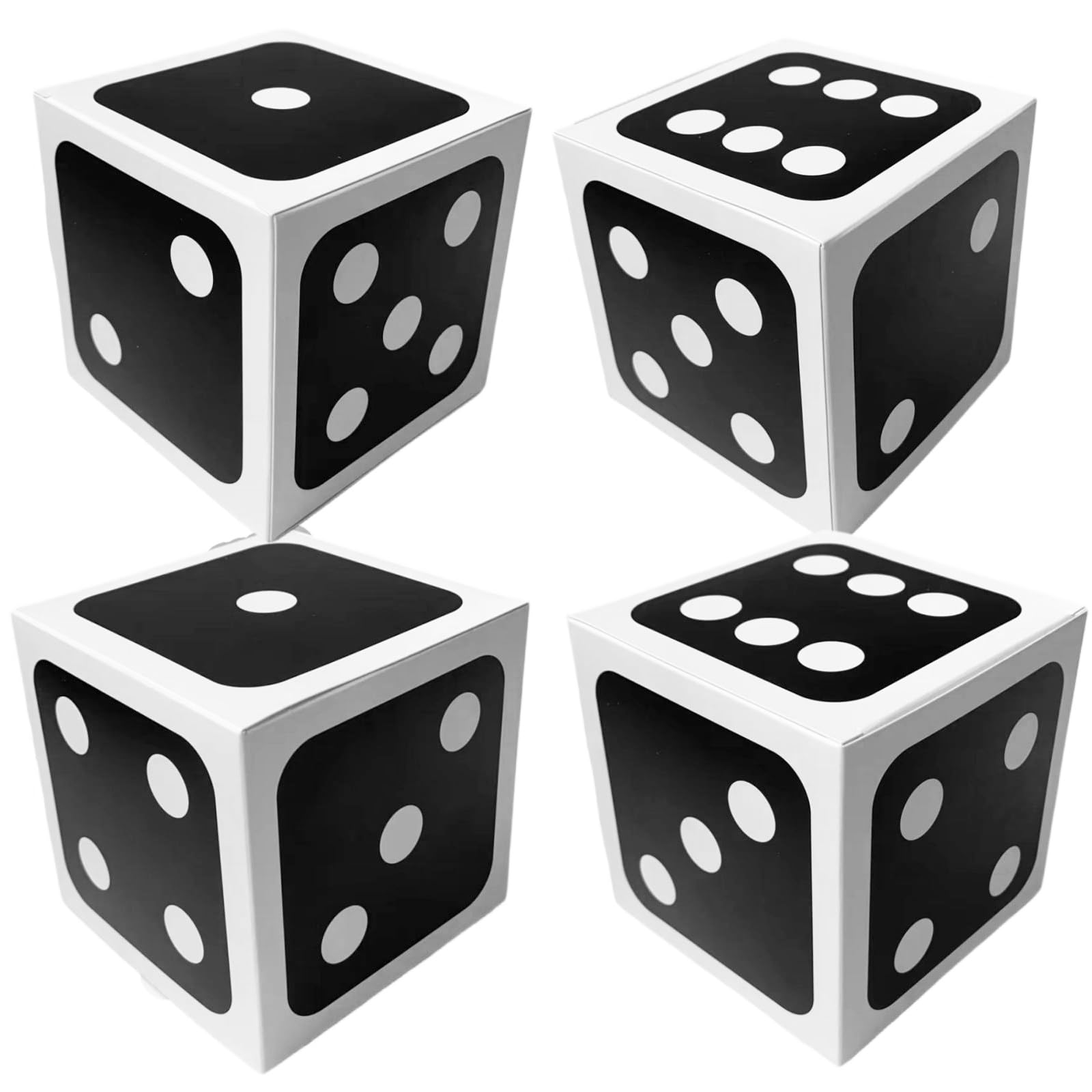 20 Pcs Decor Dice Favor Boxes Bulk Three Dimensional Dice Accessory Casino Themed Large Box for Game Night Las Vegas Party Candy Boxes (SAI ZI - 4)