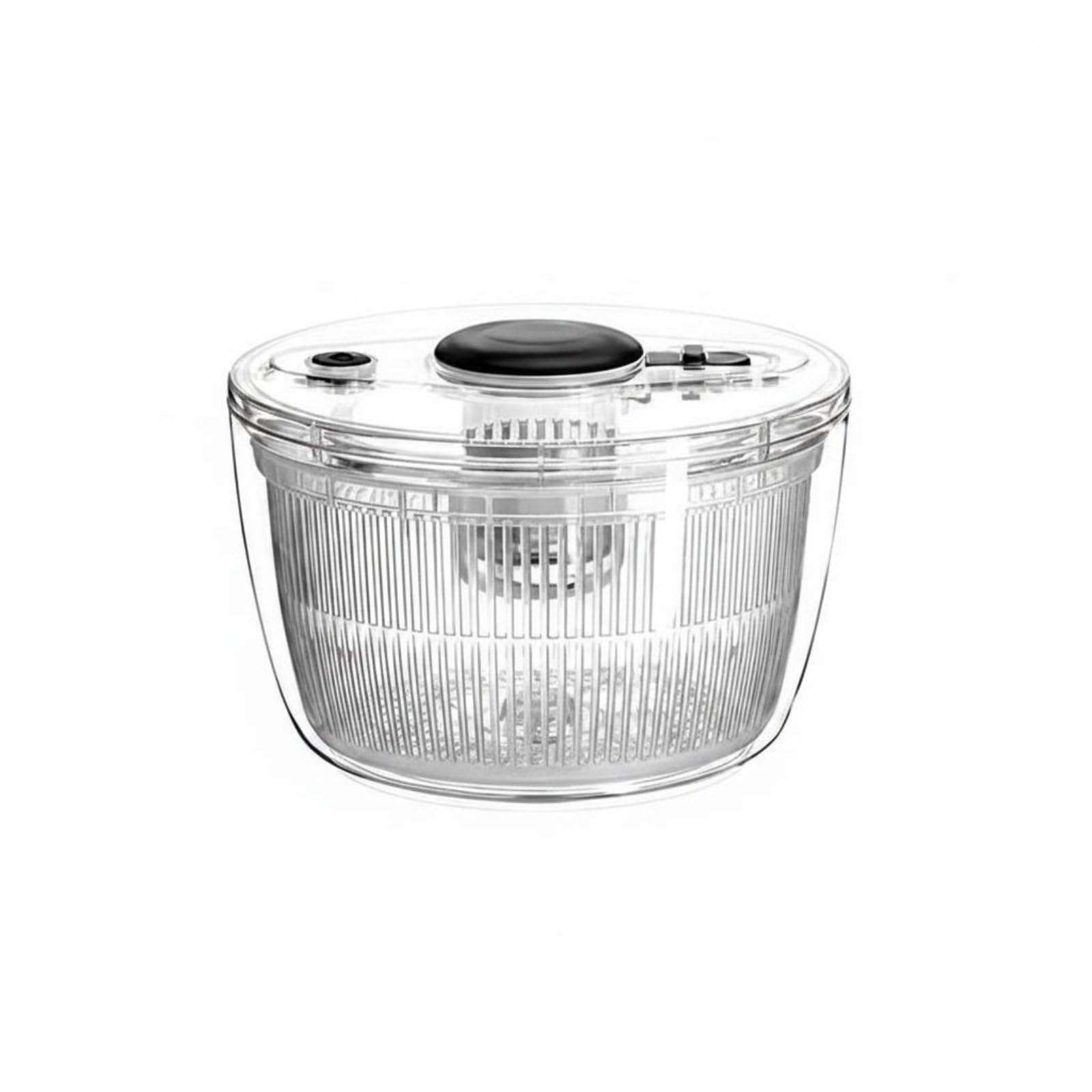 Quick Draining Manual Salad Dryer Easy to Clean Push Pump Salad Dryer Large Capacity Lettuce Dryer Single-Press Stop Button, New Transparent, S | Home & Garden | Kitchen Dining & Bar-image-17