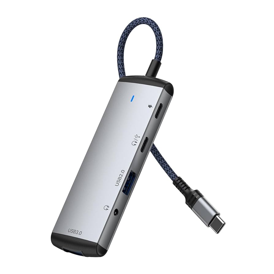 Amazon.co.jp: GUROYI 5 in 1 USB C ハブ タイプCイヤホン変換
