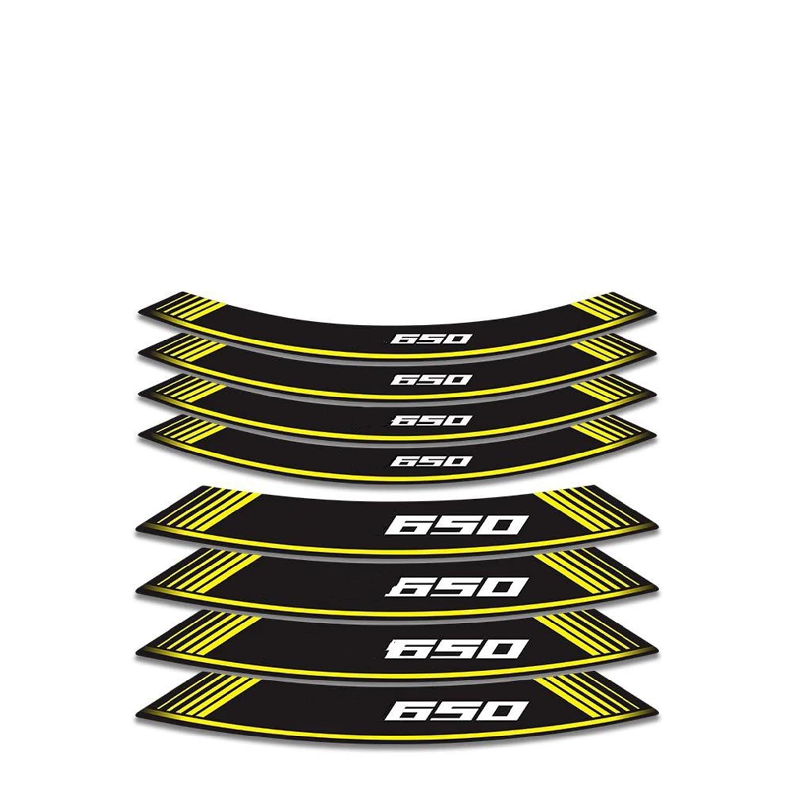 Stickers Motorcycle Accessories Wheel Stickers Reflective Rim Motorbike Waterproof Decals for CB650 R Cb650r Cb 650r(Style 4)