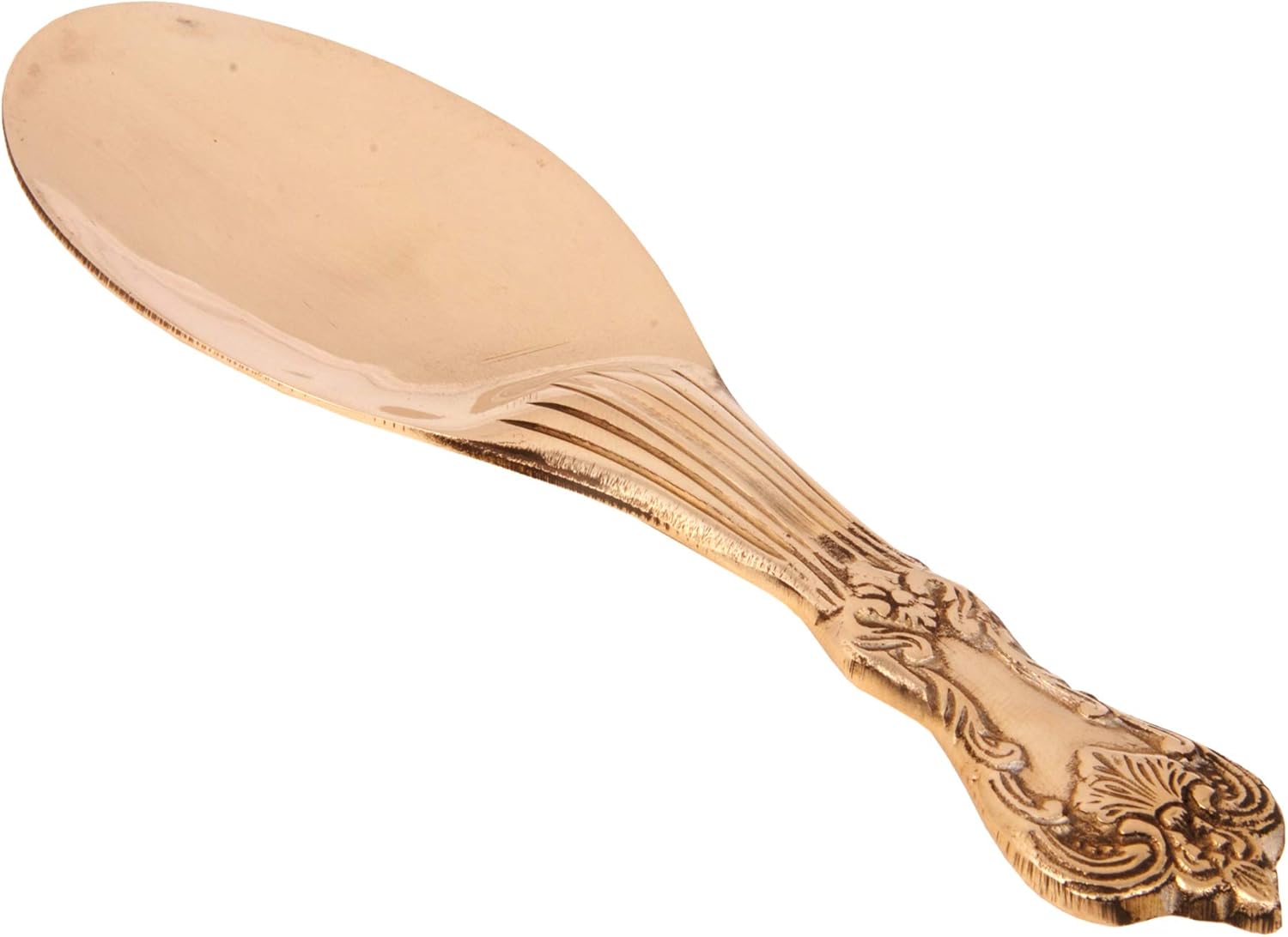 Shiv Shakti Arts® 100% Pure Brass Designer Serving Spoon for Diwali Gift (Big, Length -9.3 Inch) = 1 Piece