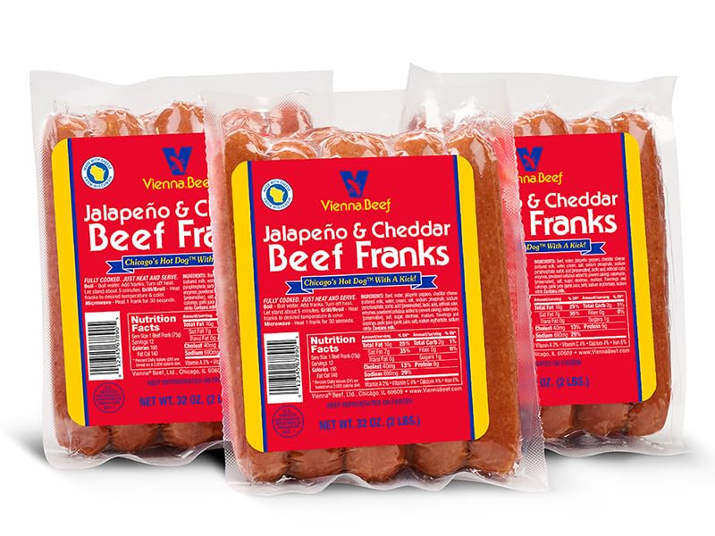 Amazon.com: Vienna® Beef Jalapeno Cheddar Beef Franks 6
