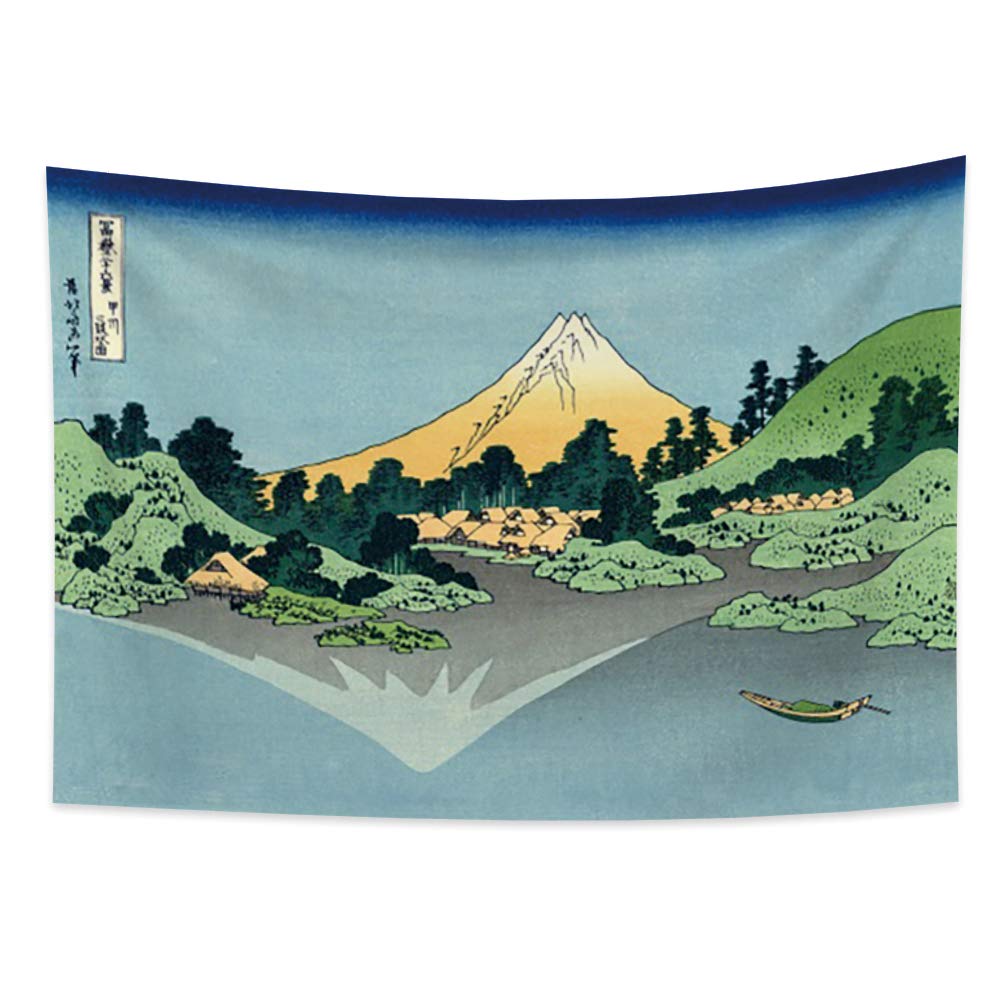 Amazon.co.jp: 浮世絵タペストリー 富士山三十六景 部屋壁掛け 御坂峠