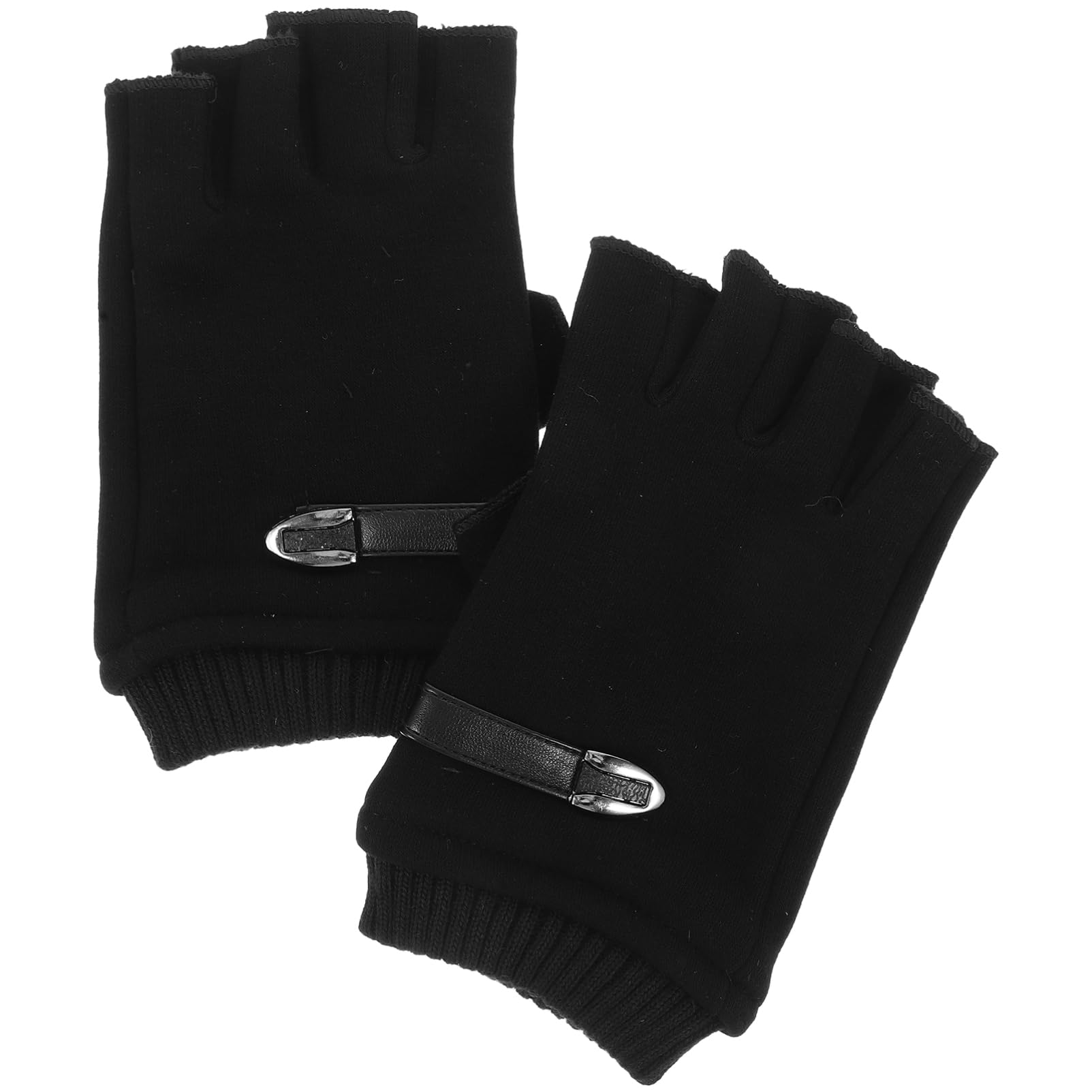 Totority 1pair Outdoor Sports Half Finger Gloves for Cycling Fishing Breathable Soft Adjustable Wrist Strap Enhanced Fit for Men Women