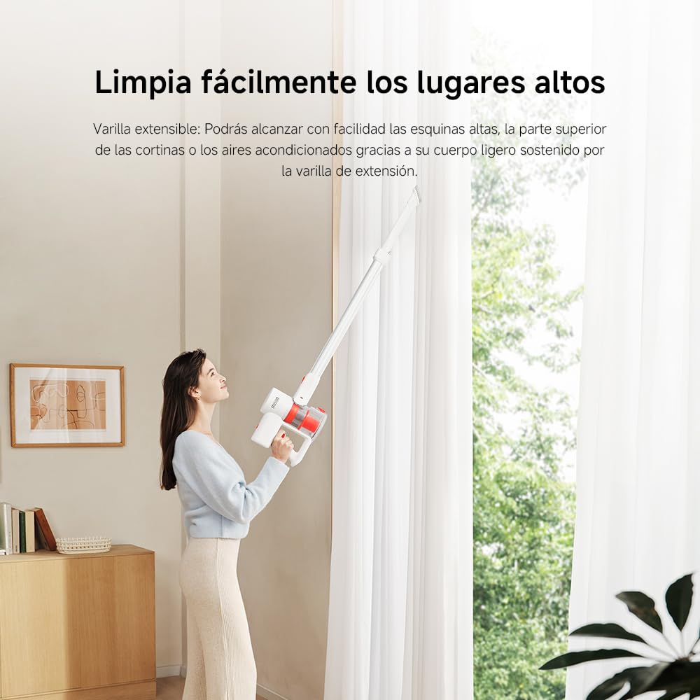 XIAOMI G20 Lite Potencia 18 kPa, hasta 40 min autonomía, Aspirador inalámbrico detección Polvo luz Blanca, Juego de Cabezales 2 en 1, Vaciado un Toque, Limpieza Huecos sofás y teclados de Ordenador — view 12