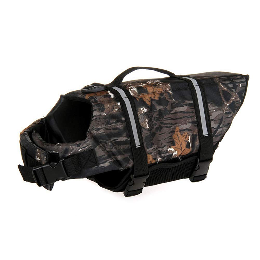 WPCASE Flotador Perro PequeñO Chalecos Salvavidas De Los Perros Salvavidas Perro para Mascota ArnéS De NatacióN Perro Chaleco Salvavidas camouflage2,XS