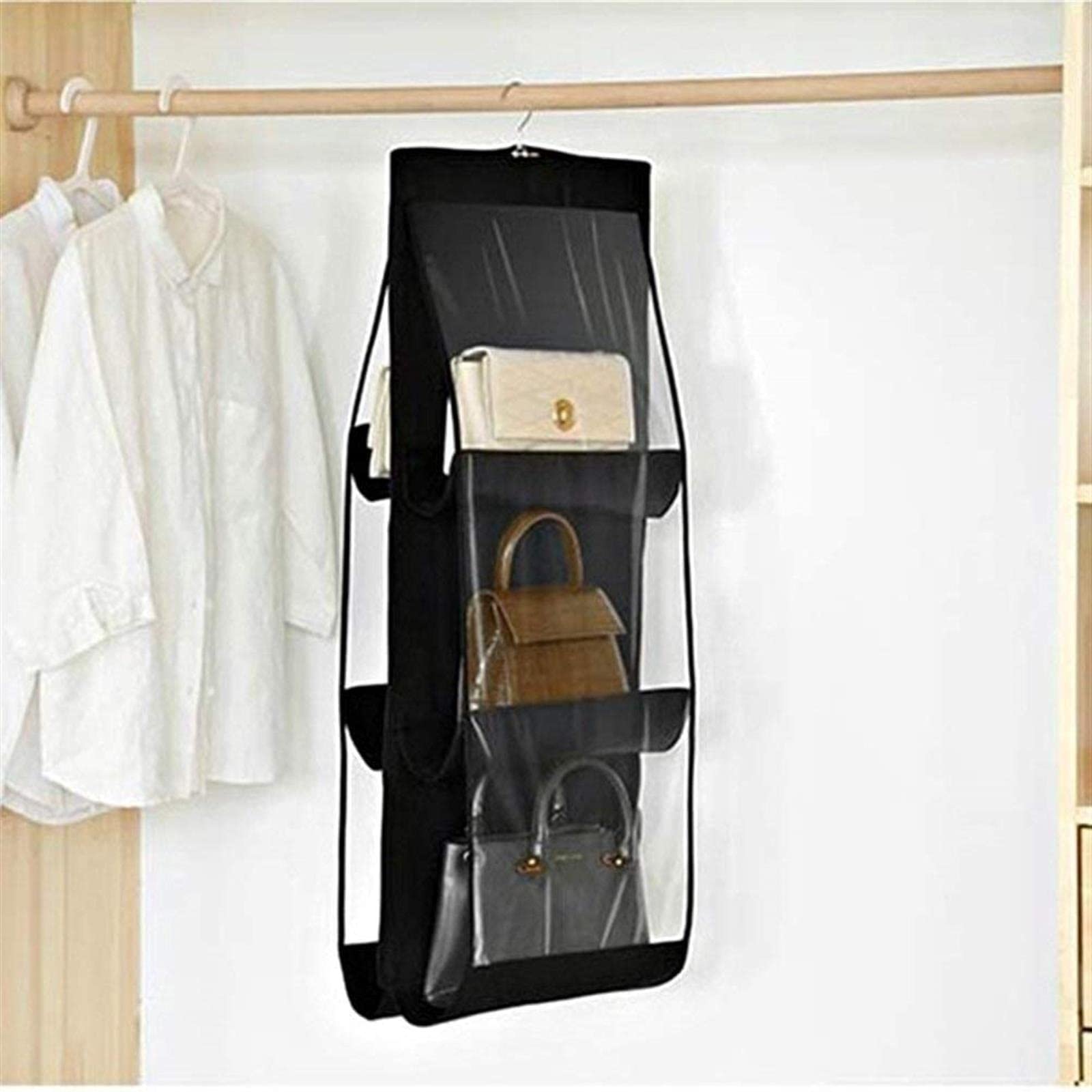 Hängende Aufbewahrungstasche Fall Tür Hängende Wand Organizer Hängende Aufbewahrungstaschen 6 Taschen Faltbare Hängetasche 3 Schicht Faltbare Regaltasche Pu