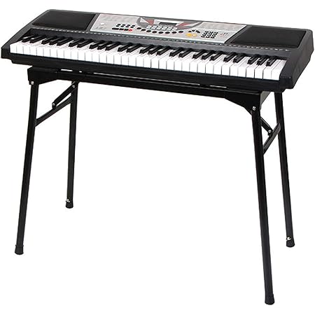 Amazon Akozlin 折りたたみ式のピアノ キーボードスタンド 61 73 76 鍵の鍵盤に対応 幅 高さの調整が可能 ピアノ台 電子 キーボード用 折畳み式の電子ピアノスタンド 楽器安定し電子オルガン ブラケット Keyboard Stand 幅 73 108 奥行32 高さ 65 90 Cm調整可能