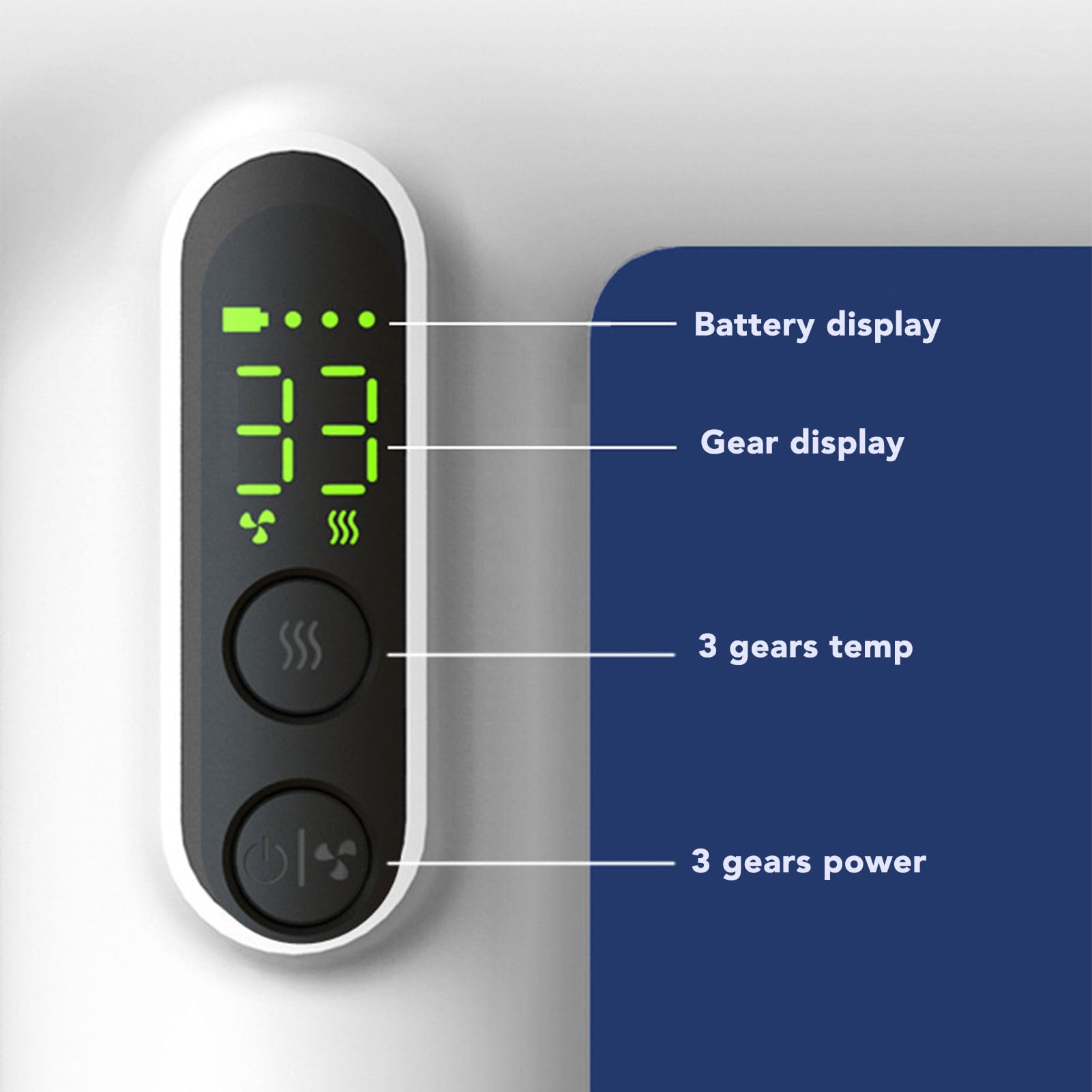 Vbestlife デジタルスクリーン付きコードレスヘアドライヤーサムネイル5