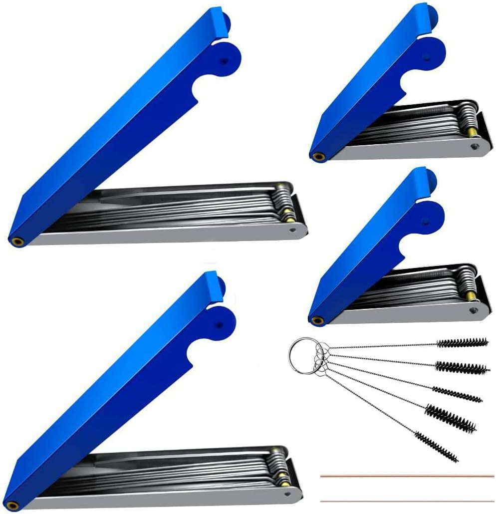 Strongthium Cutting Torch Tip Cleaner Tool kit for Welding Stove Gas Nozzles Carb Carburetor Jet Sprinklers and Shower Heads Orifices Wires Needles in Set