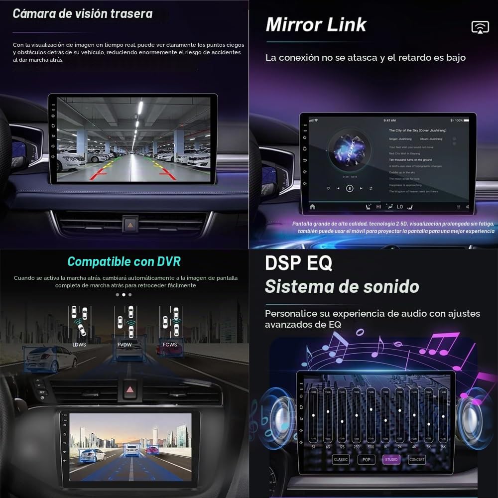 Car Stereo Carplay Radio de Coche para Seat Leon 3 MK3 2013-2018 HD Pantalla Tactil Radio Reproductor Reproductor de Internet, Bluetooth, WiFi, 4 Nuclear 1G+16G