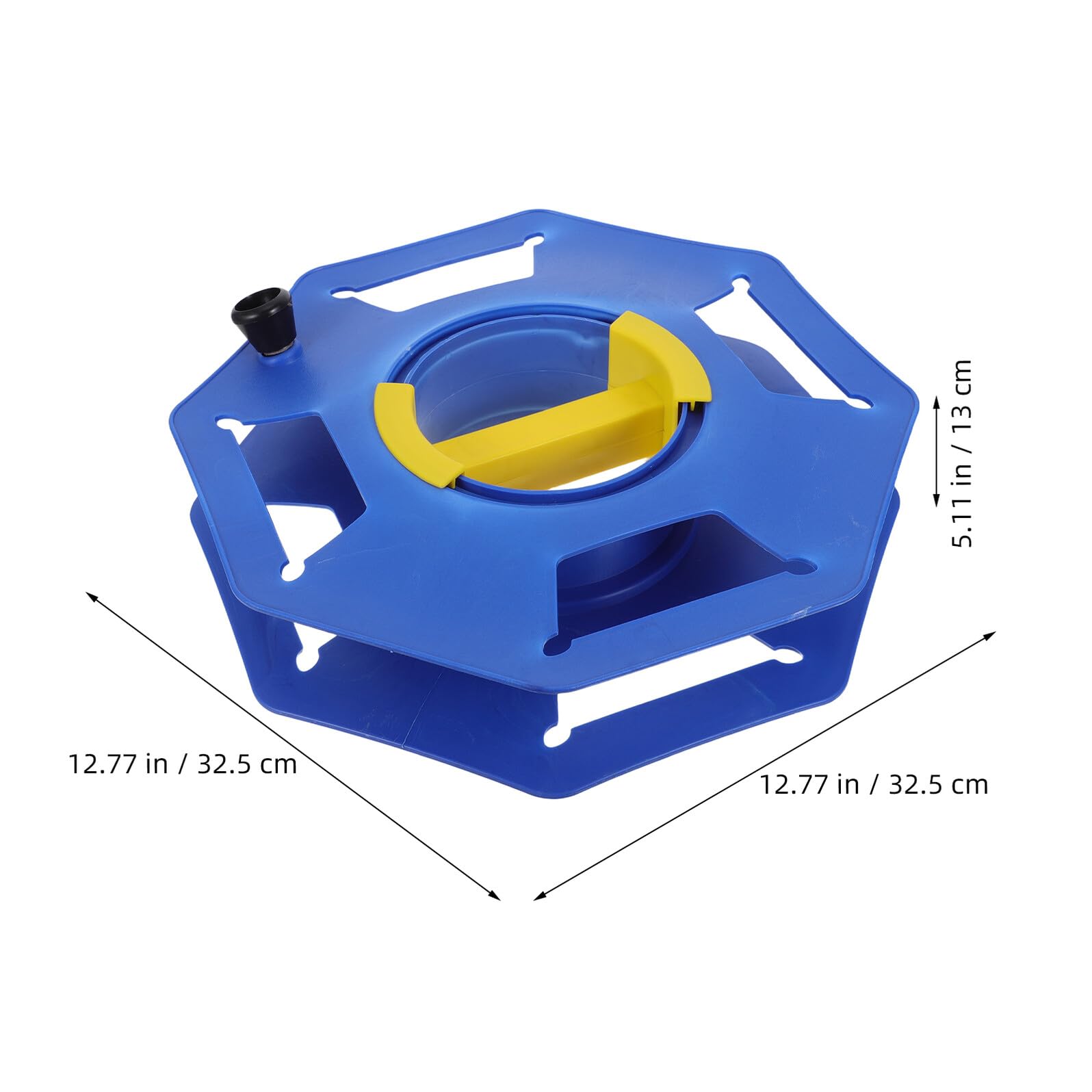 Bobina Avvolgicavo Portatile in Plastica Blu con Maniglia Girevole, Avvolgicavo per Cavi da Interno e Garage, Rotolo per Organizzare e Stoccare Prolunga Elettrica, Soluzione