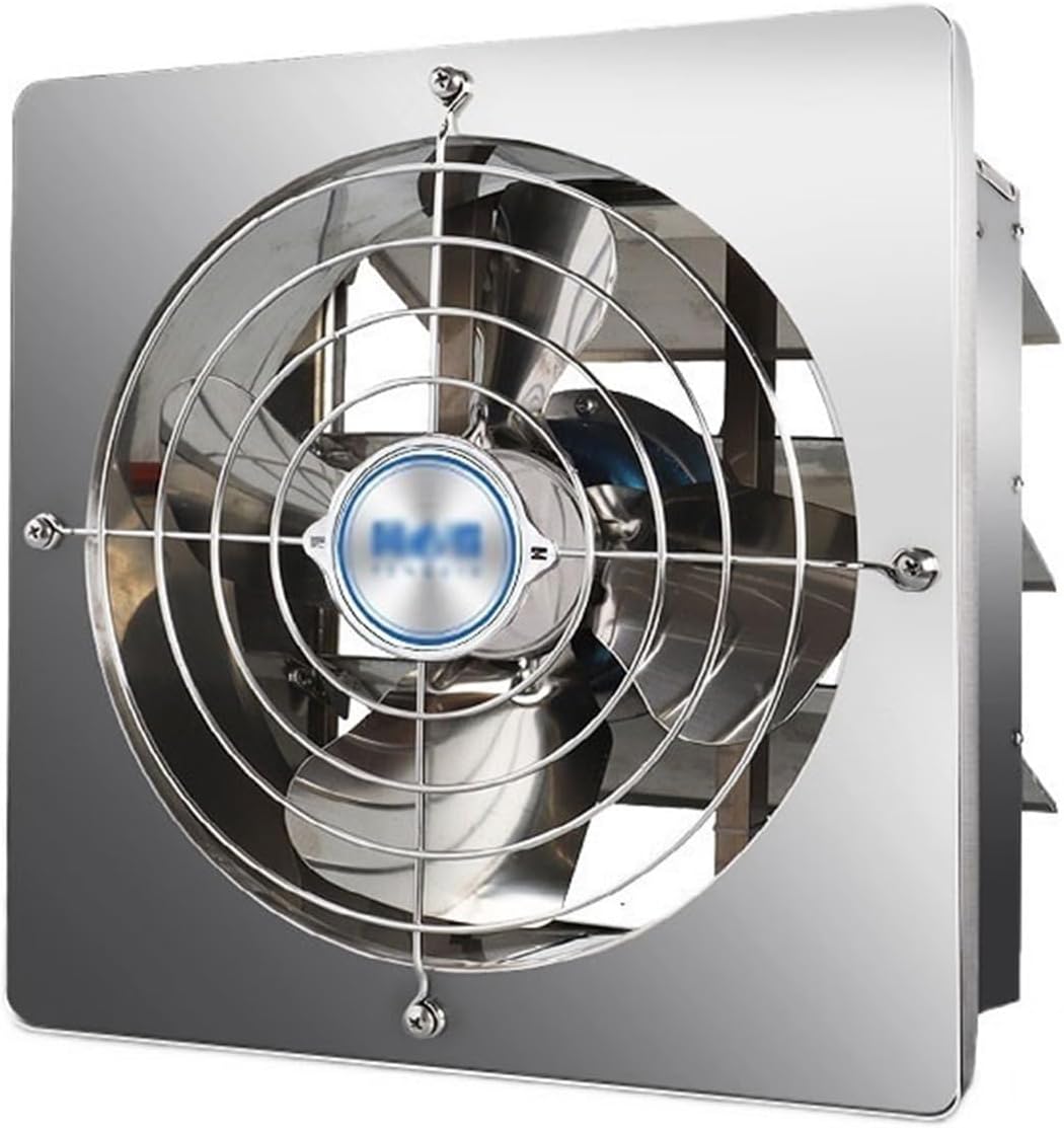 Extraction Fan Stainless Steel Extractor Fan Kitchen Extractor Fan Window Type Powerful Mute Louver Ventilation Fan Smoke Extraction
