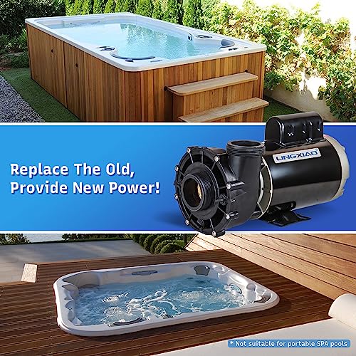 Image of SPA Pump, 4HP Hot Tub Pump - 2 Speed LX SPA Pumps Motor 220-240V, 2 inch Port, 56 Frame (Model: 56WUA400-II)