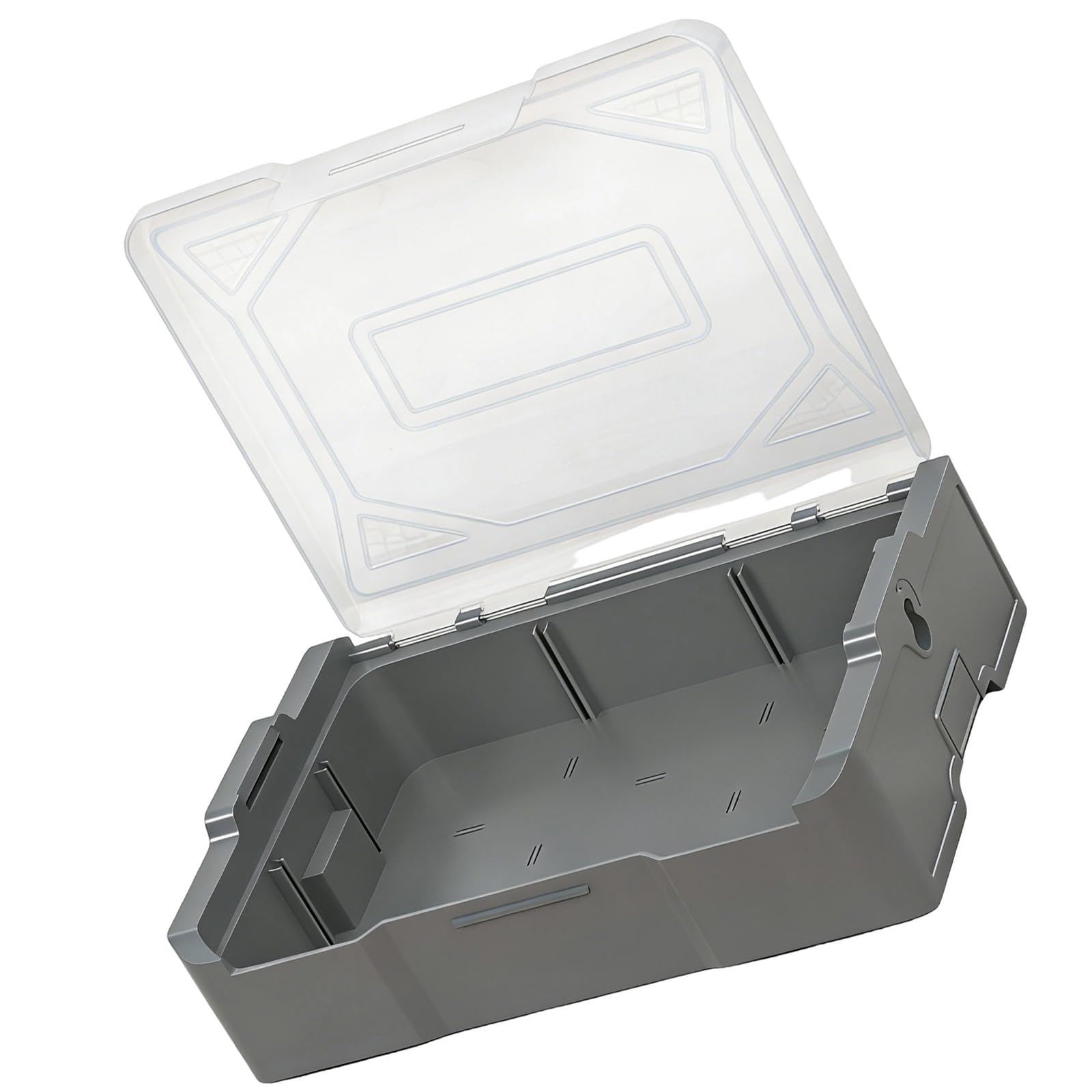 Hsioluted Easy Stackable Bin for Parts Organization Nestable Box and Removable Dividers Stackable Container for Organizing